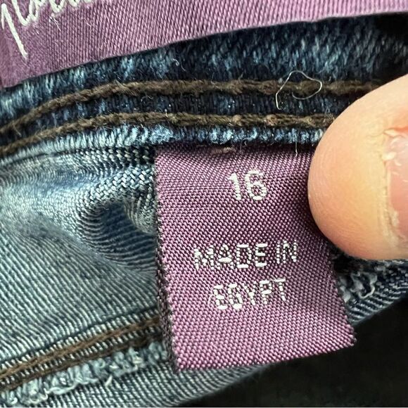 Gloria, Vanderbelt, Missy, size 16, straight leg, five pocket denim jeans - Picture 3 of 7